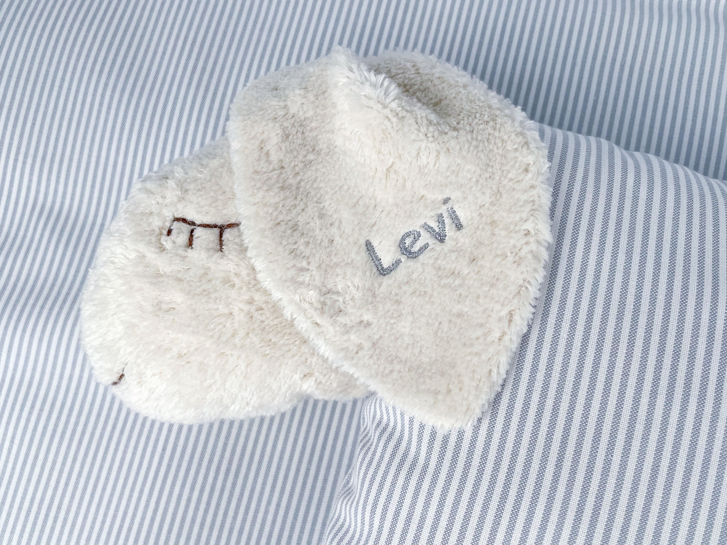 Schlafschaf 81 Graue Streifen - Bobeli Kuschelkissen