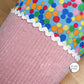 NEU! Schultüte aus Cordstoff - Rosa mit Bunt - 70 cm