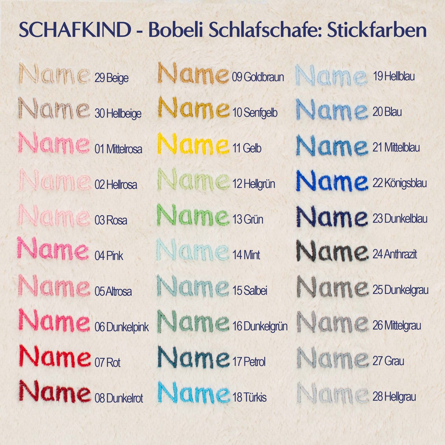 Schlafschaf 84 Sand Vichy-Karo - Bobeli Kuschelkissen