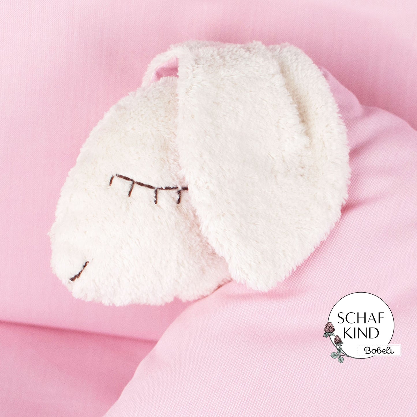 Schlafschaf 17 Babyrosa - Bobeli Kuschelkissen