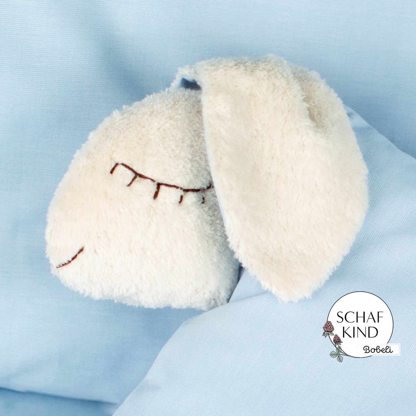 Schlafschaf 46 Babyblau - Bobeli Kuschelkissen