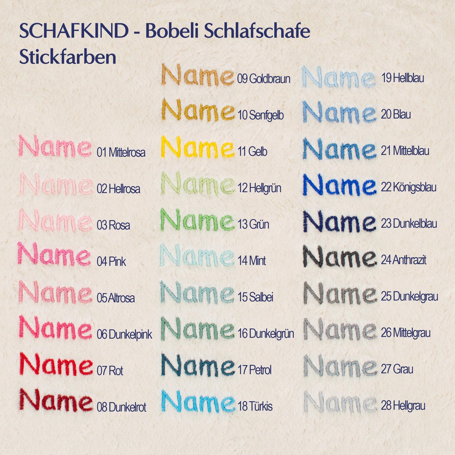 Schlafschaf 58 Konfetti - Bobeli Kuschelkissen