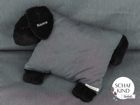 Schlafschaf 90 Schwarzes Schaf - Bobeli Kuschelkissen