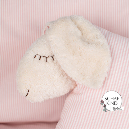 Schlafschaf 11 Rosa Streifen - Bobeli Kuschelkissen